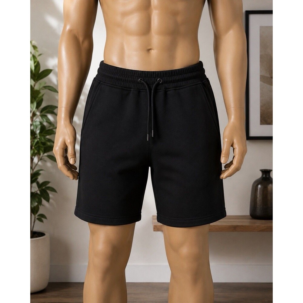 Infinity Men's S Black Athletic Shorts Drawstring Elastic Waist Pockets